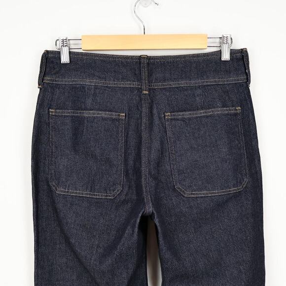 J.Crew Slim Wide Leg Jean Stacked Buttons Rinse Wash Size 27 Petite NWT - Picture 7 of 9